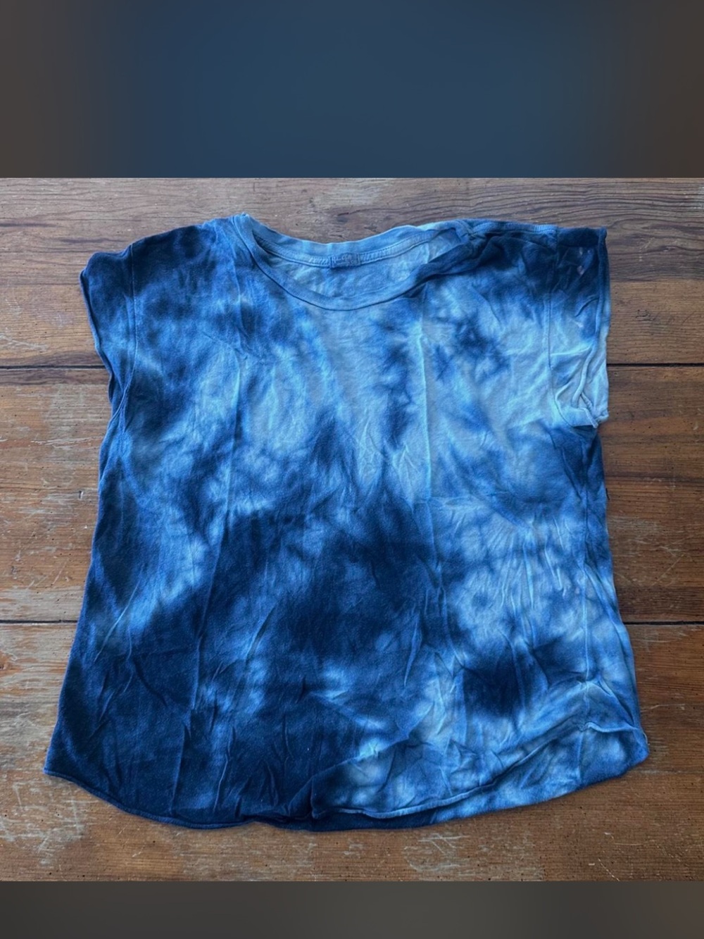 Brandy Melville Blue Tie-Dye Tee
